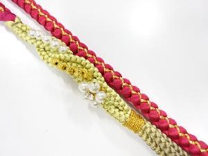 正絹　振袖用　手組帯締め